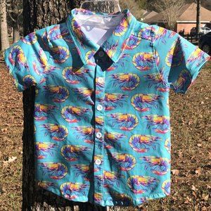 Cajun Boy's Shirt 7T I Dream of Shrimp NEW